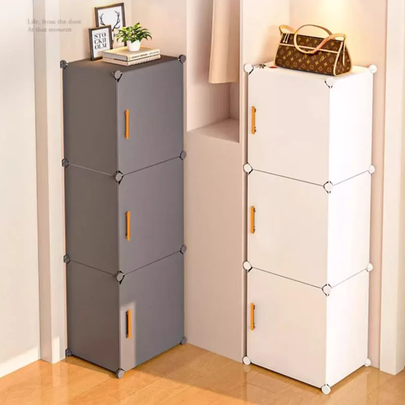 Scarpiera Stretta Piccola Scarpiera Antipolvere Grigia A Strati Divisorio Scarpiera Copertura Impermeabile Organizador De Zapatos Furniture