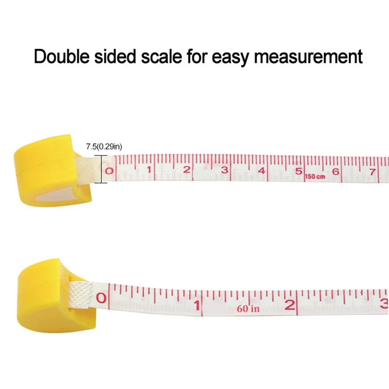 Tape Measure Cartoon Tape Measure 0-150cm 0-60 Inch Mini Portable Cute Animal Shape Key Ring Automatic Tape Measure Panda Frog Piggy Tiger