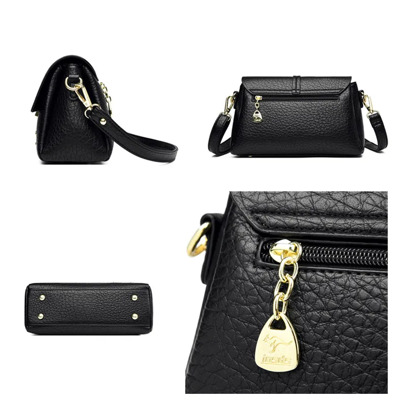 Borse a tracolla piccole a tracolla da donna di design alla moda Cartelle retrò casual Borsa a tracolla Cluthes Borsa da donna con patta_voghion.com