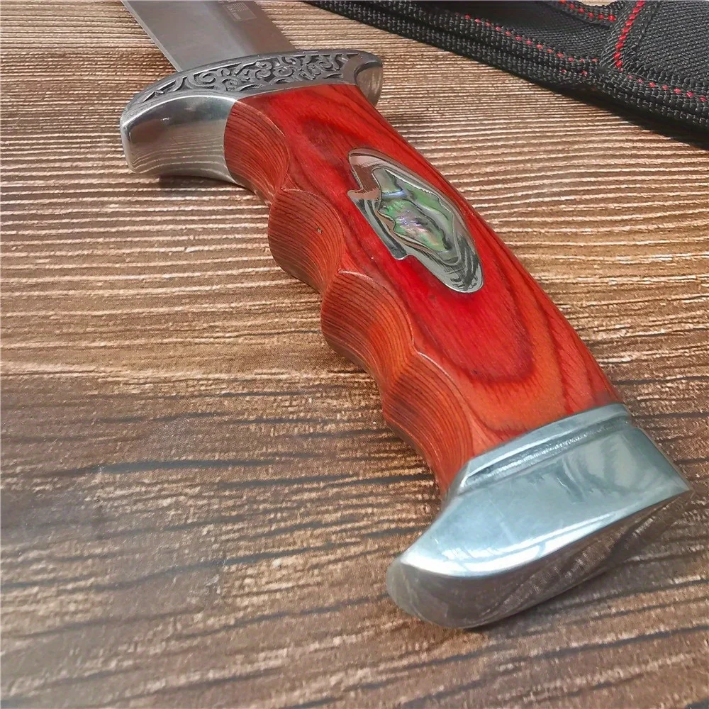 10.4 Inch (265mm) 9CR18MOV Stainless Steel Fixed Blade Knife 6