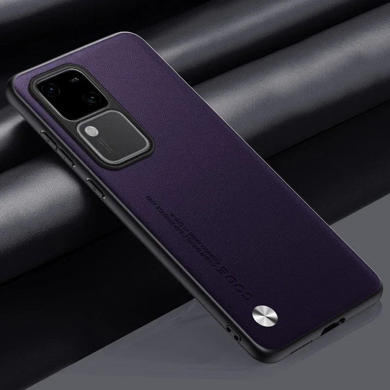 Luxury PU Leather Matte Silicone Shockproof Phone Case - Full Protection Back Cover