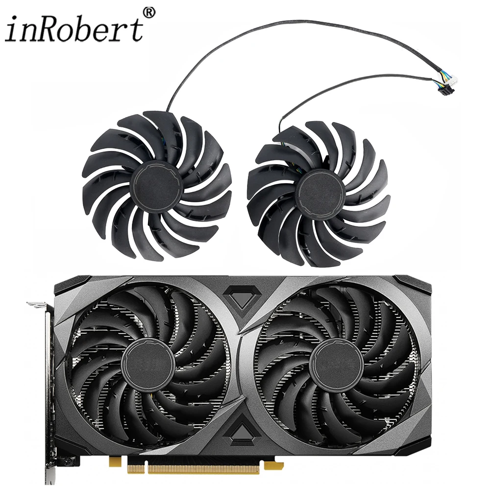 Ventola Della Scheda Video Muslimex Da 95Mm Per Msi Geforce Rtx 3070 3060Ti 3060 Lhr 8Gb Ventus 2X Oc Ventola Di Raffreddamento Della Scheda Grafica