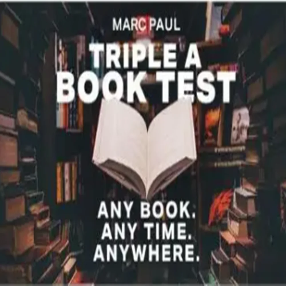 

Triple a Book Test by Marc Paul (Instant Download)