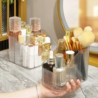 Plastic Makeup Bathroom Storage Box Cosmetic Bucket Desktop Make Up Jewelry Storage Case Sundries Table Container Organizer 1