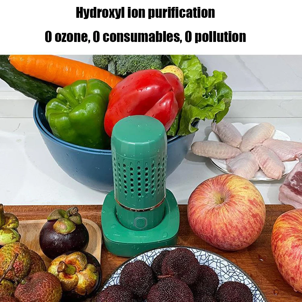 Portable Fruit Vegetable Washing Machine USB Rechargable Cleaning Rice Meat Food Purifier Remove Reside Purifier Residues 6