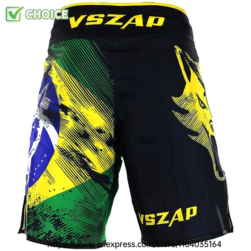 Vszap Fight Shorts Herren BJJ MMA Shorts Boxen Kampf Grappling Shorts Fitness Muay Thai Kickboxen No Gi Wrestling Sporthose – Detail 8