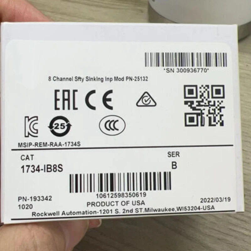 

100% Original Brand 1734-IB8S / 1734-1B8S Sealed 8 Channel Sfty Safety Sinking Input Module For Allen Bradley Free Shipping