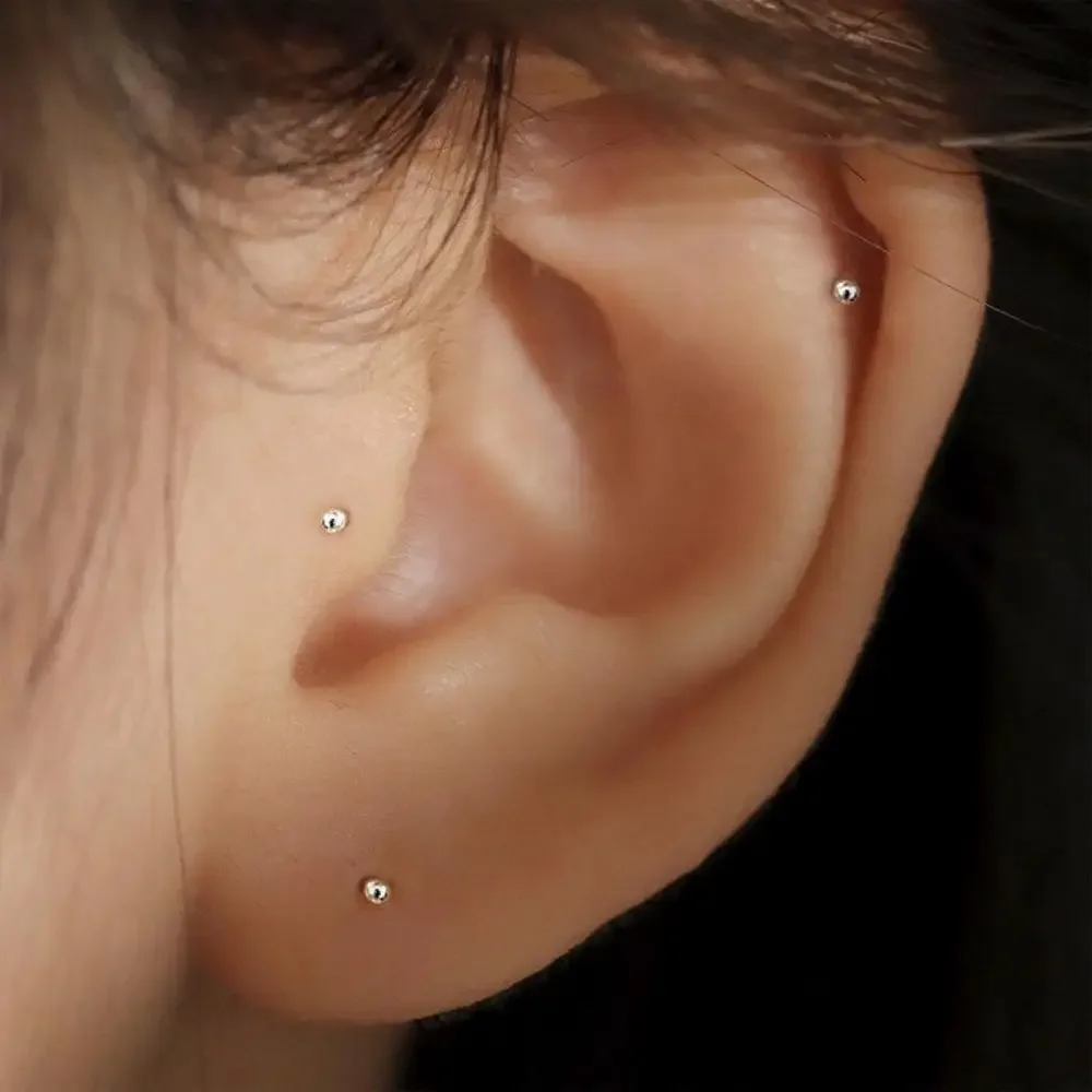 2025 New Small Ball Earrings Female Trendy Simple and Cute Sleeping Without Wearing Teen Ear Pierced Jewelry for Women 6