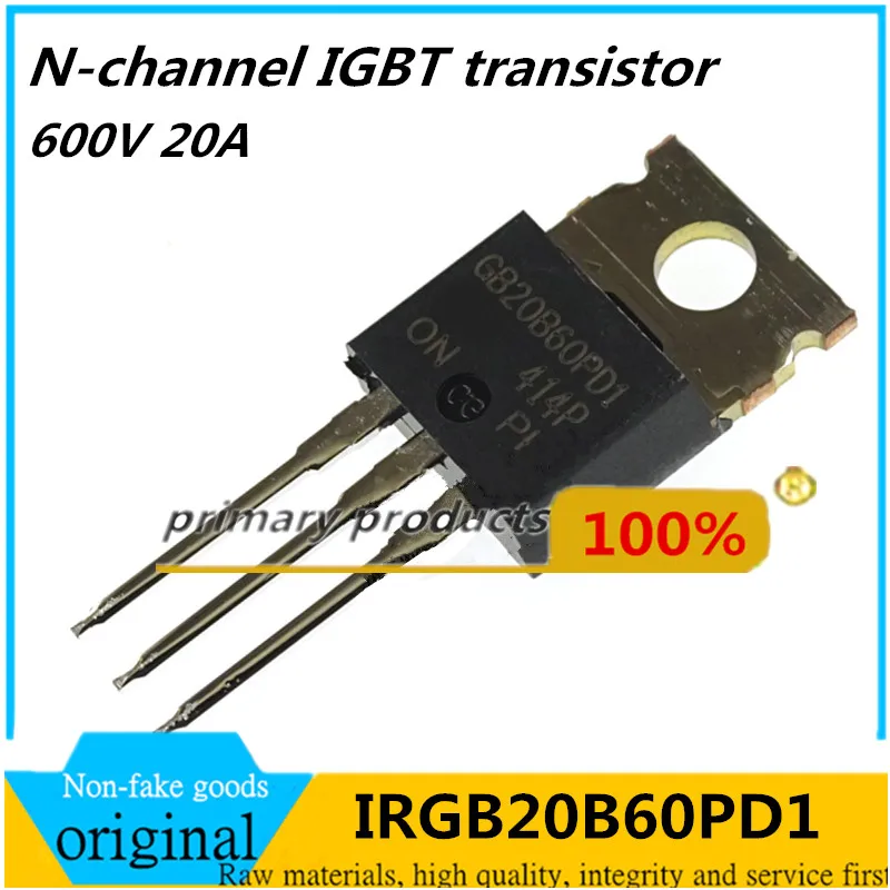 

10pcs new original IR imported IRGB20B60PD1PBF GB20B60PD1 N-channel IGBT transistor