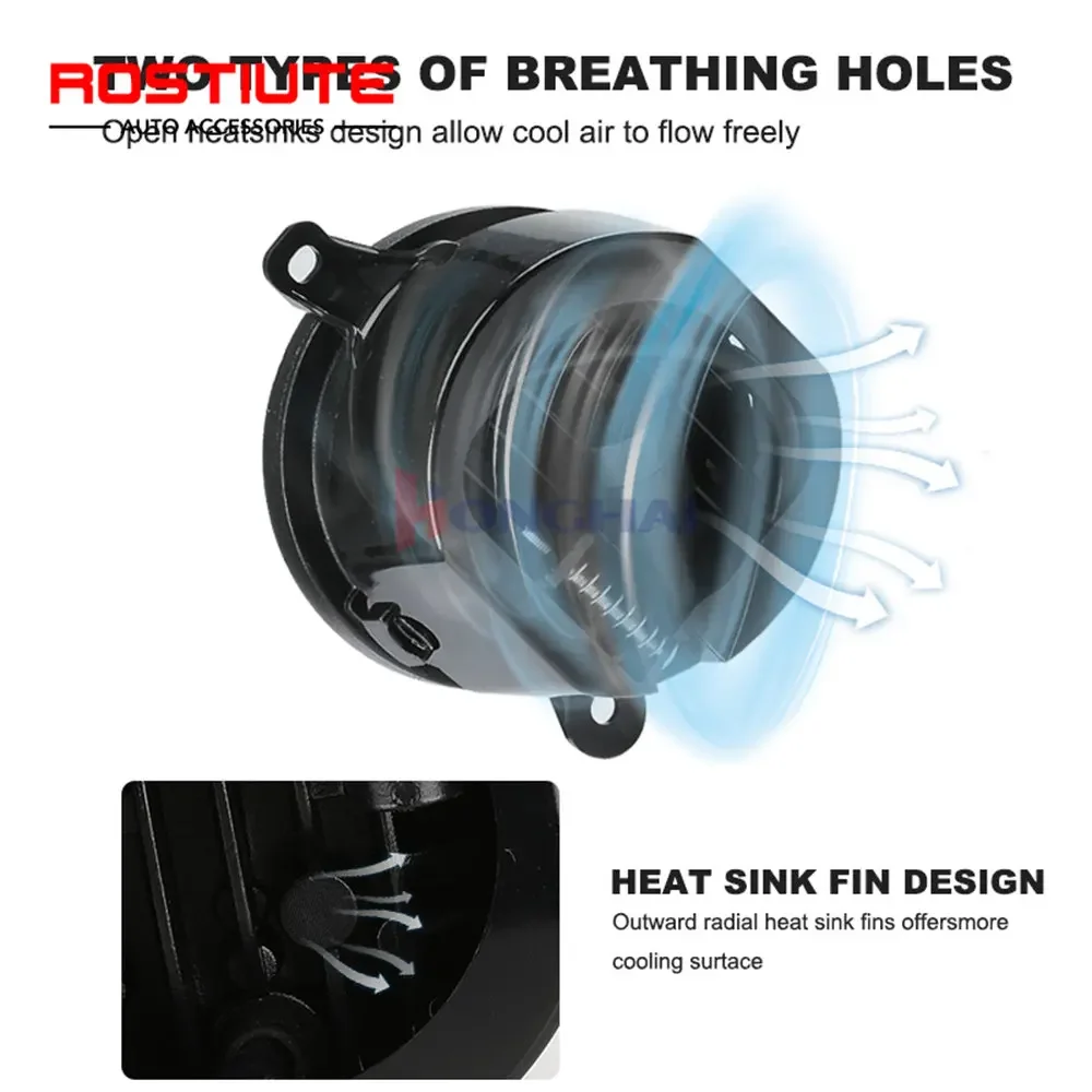 Feux LED Antibrouillard 3 Pouces - 6000K 80W Avec Yeux D'ange DRL