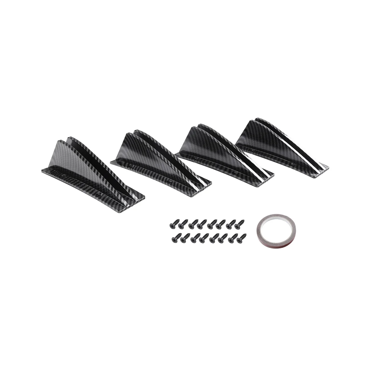 

Универсальный 4 шт./комплект Автомобильный задний бампер диффузор спойлер ABS противоударный фотоэлемент