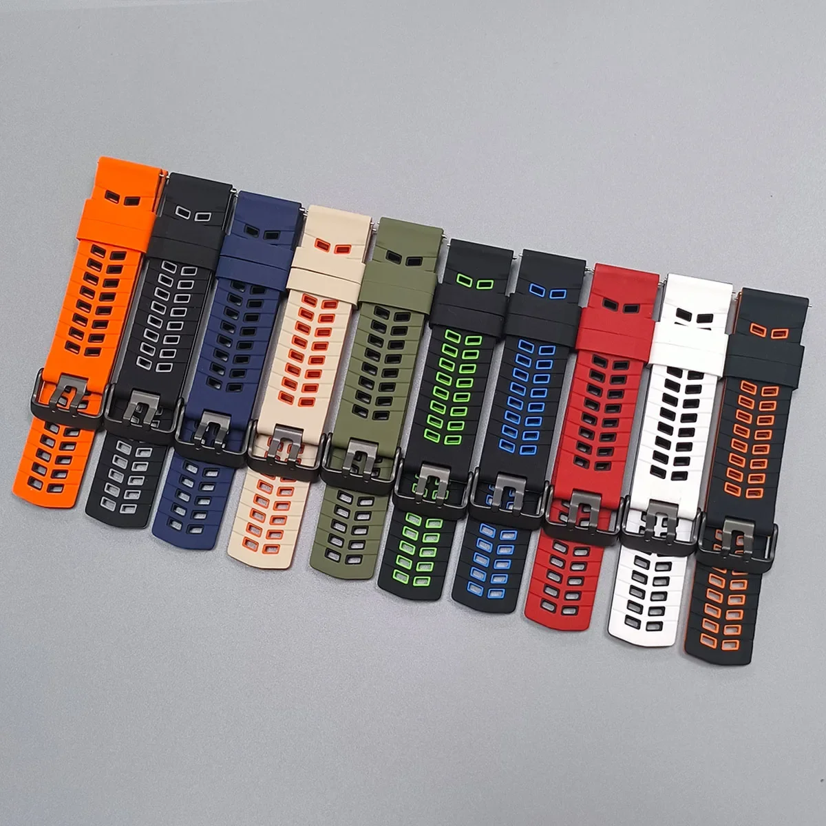 Versatile 22mm Silicone Watch Band Strap - Premium Quality