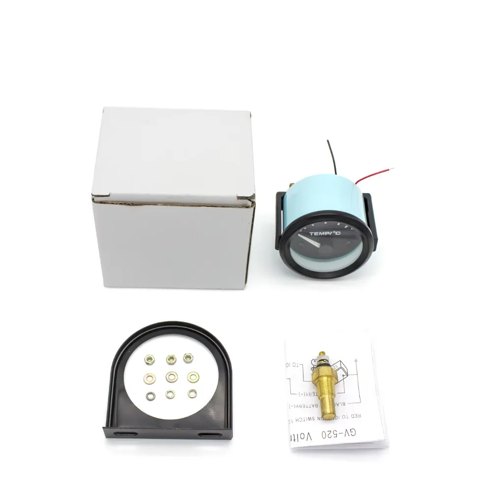 Universal 52mm Water Temperature Gauge 12V, 40-120°C Range