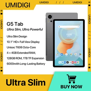 NEW Tablet UMIDIGI G5 Tab Smart tablet Android 13 10.1" HD  Unisoc T606 4+4GB 128GB 6000mAh Mega Battery AI Face Unlock