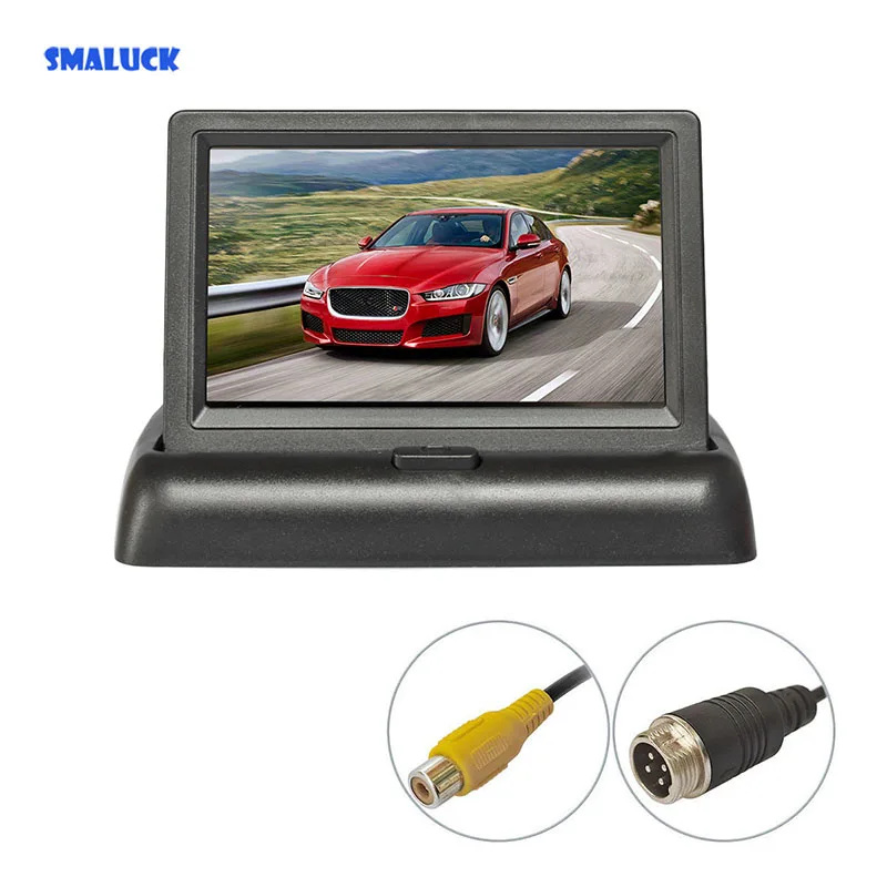 

SMALUCK 4,3 дюймовый складной TFT ЖК-монитор для камеры DVD VCR