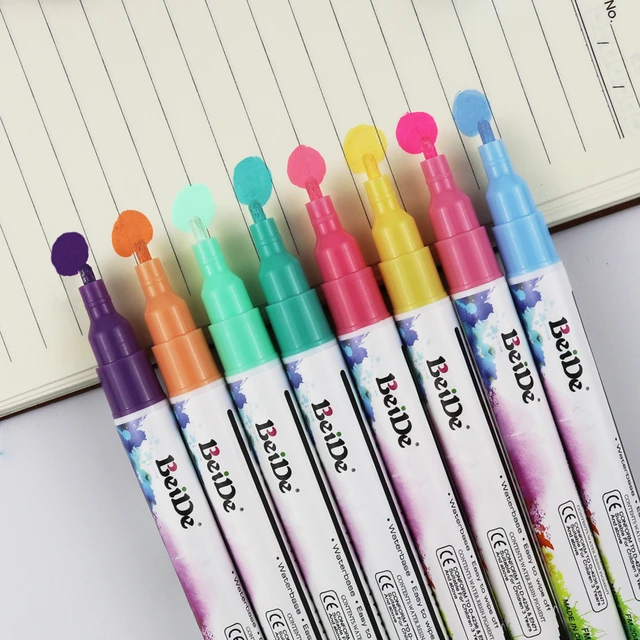 Liquid Chalk Pens Pastel Neon Chalk Markers Erasable Dry Erase Pen for  Blackboards, Chalkboard, Window, Glass - AliExpress