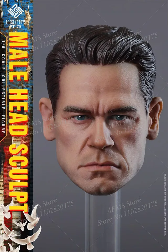 その他 PRESENT TOYS Male Head Sculpture PT-SP75 In Stock New PRESENT TOYS 1/6 PT-SP75 John Cena Head Sculpt