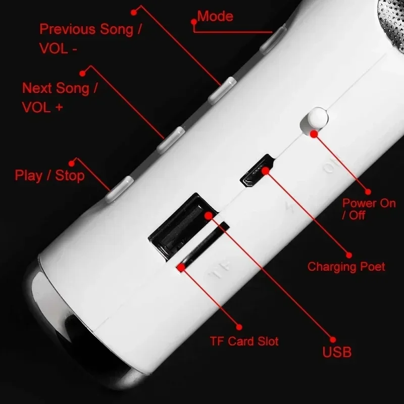 Portable Giant Earphone Wireless Player Headset Speaker Stereo Music Loudspeaker Radio Playback Soundbar Mode Bluetooth Speaker