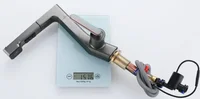 Intelligent digital display LED large screen temperature control pull-out faucet hot and cold bathroom wash basin faucet 6