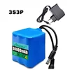 Nwe Portable Super 12V Battery Rechargeable Lithium Ion Battery Pack Capacity DC 12.6v10Ah CCTV Cam Monitor+Charger 20Ah-50Ah 2