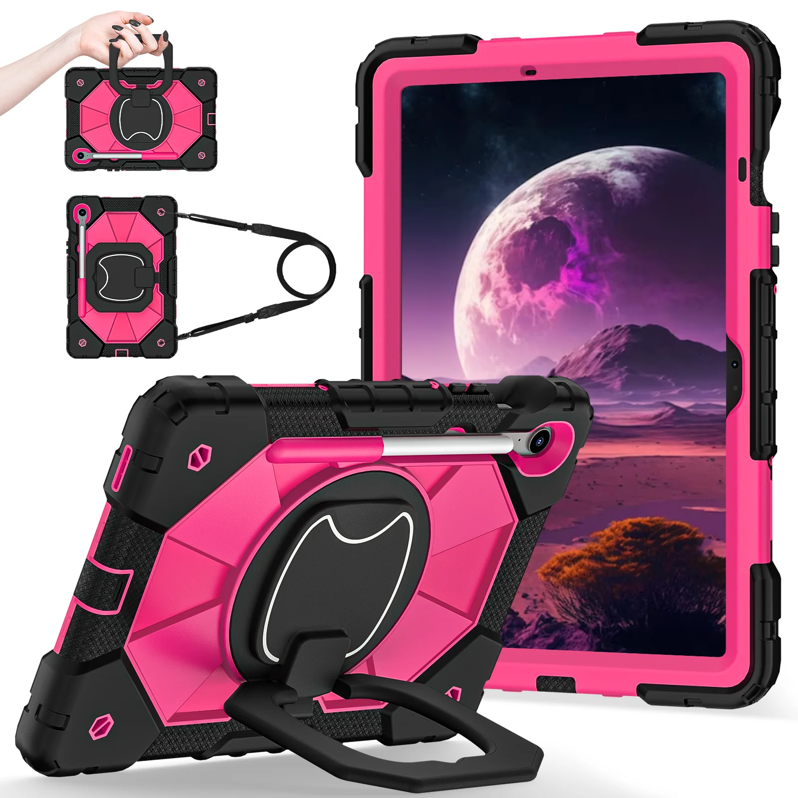 Universal Rotating Stand Case with Heavy Duty Handle