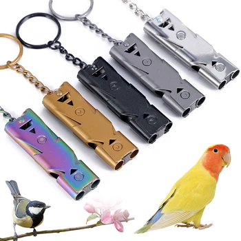 Birds Ultrasonic Training Whistle Stainless Steel Return To Nest Bird Training Tool For Parrot Pigeon Bird Training Supplies