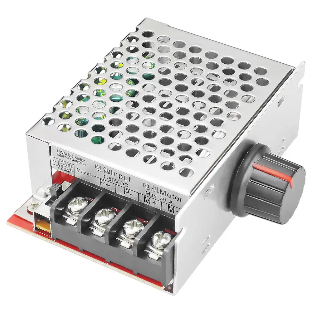 Dc 7-70V 30A Pwm Hho Rc Motore A Spazzole Regolatore Di Velocità Regolatore Dimmer 12V 24V