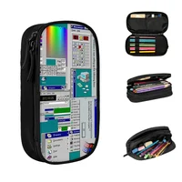 Windows 95 Collage Pencil Cases Big Capacity Pen Bags Pen Box Pencil Pouch For Boys Girls Students Stationery School Office 1