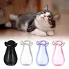 Pack of 4 Tiny Glass Vases Cats Whiskers Holder Miniature Flower Jars Small Decorative for DIY Plant Decoration 4