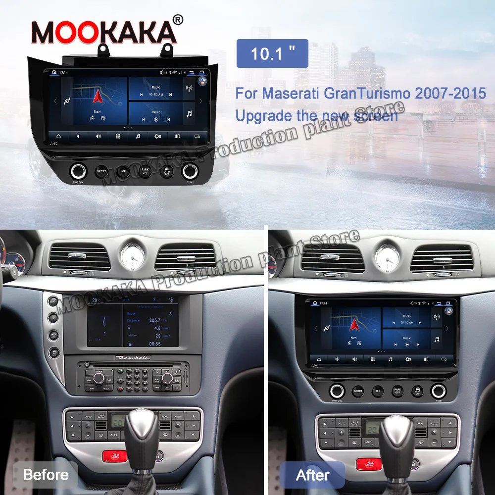 Android 11 Touch Scree Per Maserati Gt Gc Granturismo Grancabrio Mc 2007-2015 Autoradio Stereo Lettore Multimediale Navigazione Gps