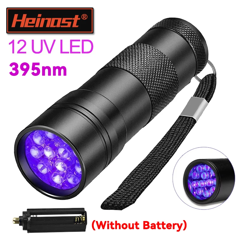 Portable LED Ultraviolet Torch IPX4 Waterproof 395nm 3W Mini UV Pen Light Banknote Pet Urine Stains Detector Pocket Torch Lamp