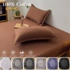 Cotton Fitted Sheet 90x200 160x200cm with Elastic Bands Non Slip Adjustable Mattress Covers for Single Double King Queen Bed 2