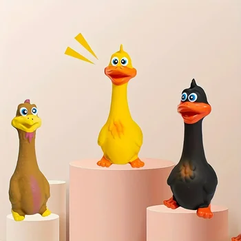 Squeaky Chicken Dog Toy 1