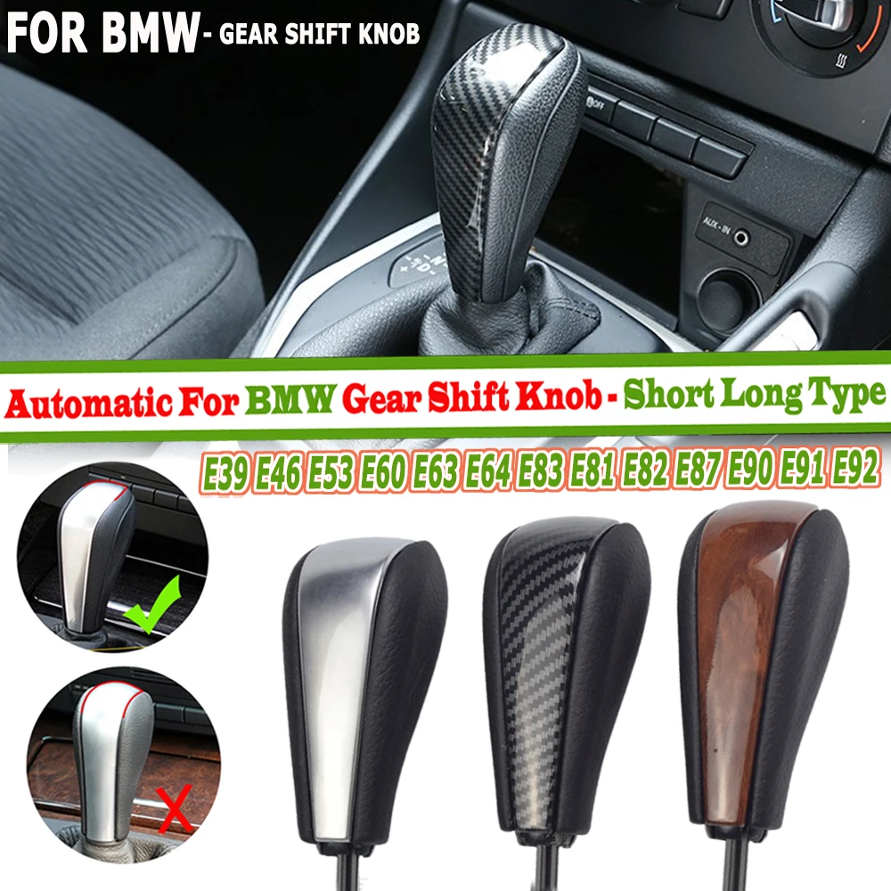 Silver/carbon/wood Car Truck Styling Automatic Vehicles Gear Shift Knob