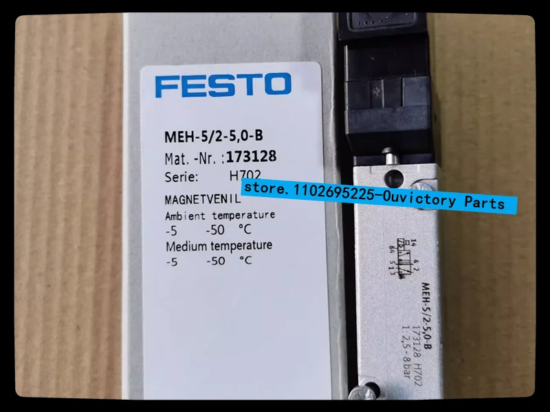 

Новый оригинальный фотомагнитный клапан FESTO MEH-5/2-5,0-B 173128 фотомагнитный клапан 2-1/8