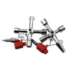 Electric Cabinet Car Elevator Cross Key Wrench Water Meter Valve Key Internal Triangle Wrench Multi-purpose Tool Portable 3