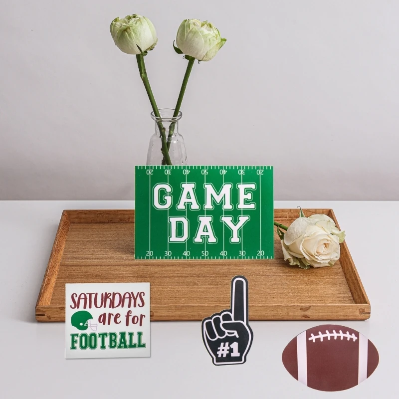 Centrotavola Da Tavolo Per Decorazione Vassoi A Livelli In Legno Per Cartelli Da Calcio In Legno Per Casa