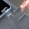 4pcs Tablecloth Clip Transparent Fixed Clip Household Table Cloth Holder Plastic Stopper Invisible Anti-slip Table Clips 4