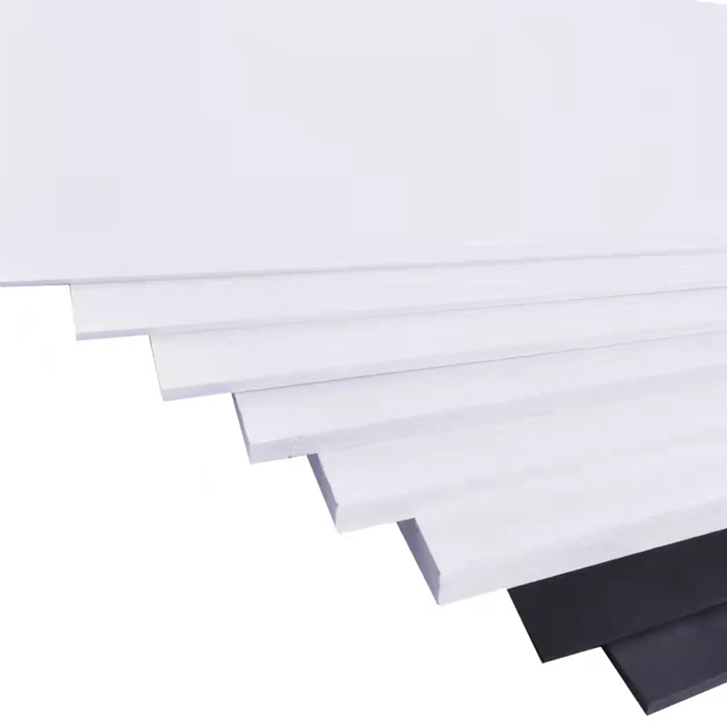 PVC Hard Rigid Board White Black Gloss Plastic Sheet Waterproof Laminate  Vinyl Flexible Soft Film Model Handmade Pad Panel Plate