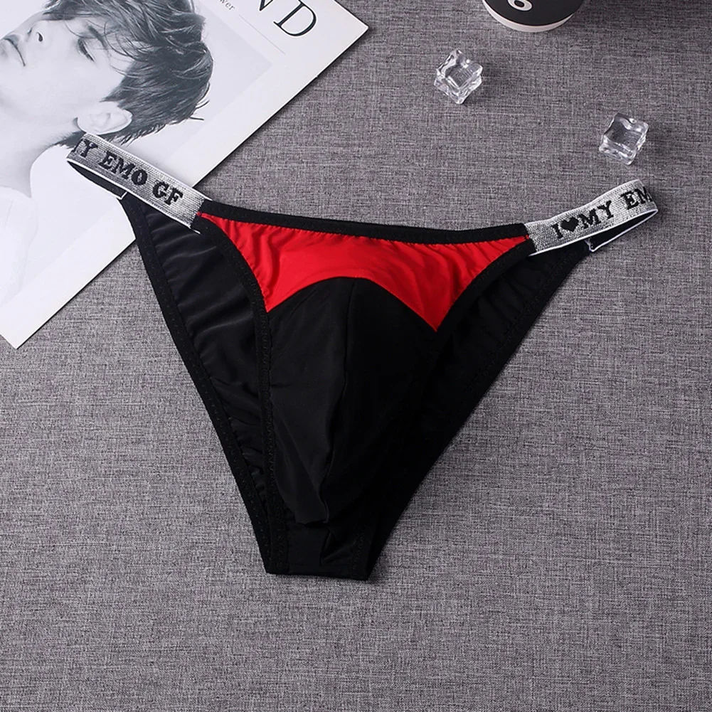 Men Sexy Underwear Briefs Low Waist Pouch Slight Strech Panties Breathable Thin Comfortable Underpants Seamless Classic Lingerie