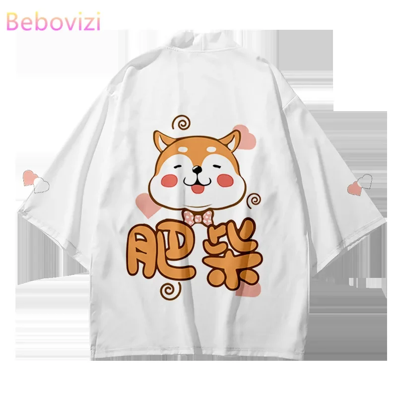 Japanese Kimono Cardigan Plus Size XXS-6XL Summer Loose Cartoon Kawaii Streetwear For Women Men