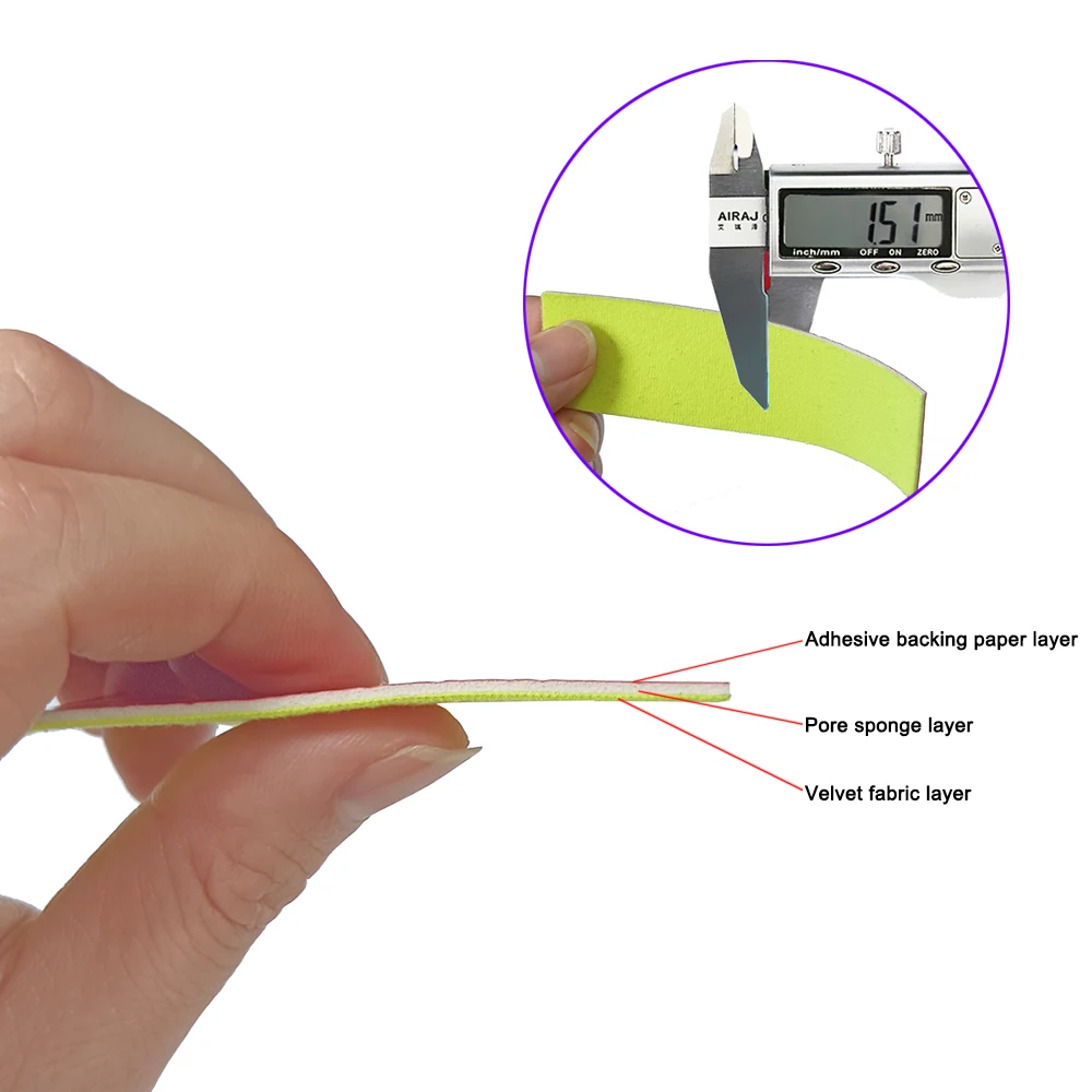 3cm*15m Soft Felt Cloth Edge for Vinyl Squeegee Car Wrap Window Tint Tool No Scratch Protect er Patch Self Adhesive Edge, car wrapping tools,automotive film tools