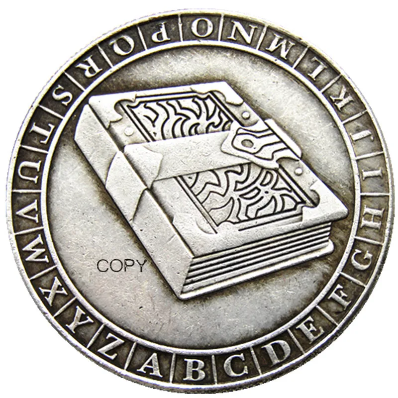 Hb(166)Us Hobo Morgan Dollar Skull Zombie Zkeleton Monete Placcate Argento