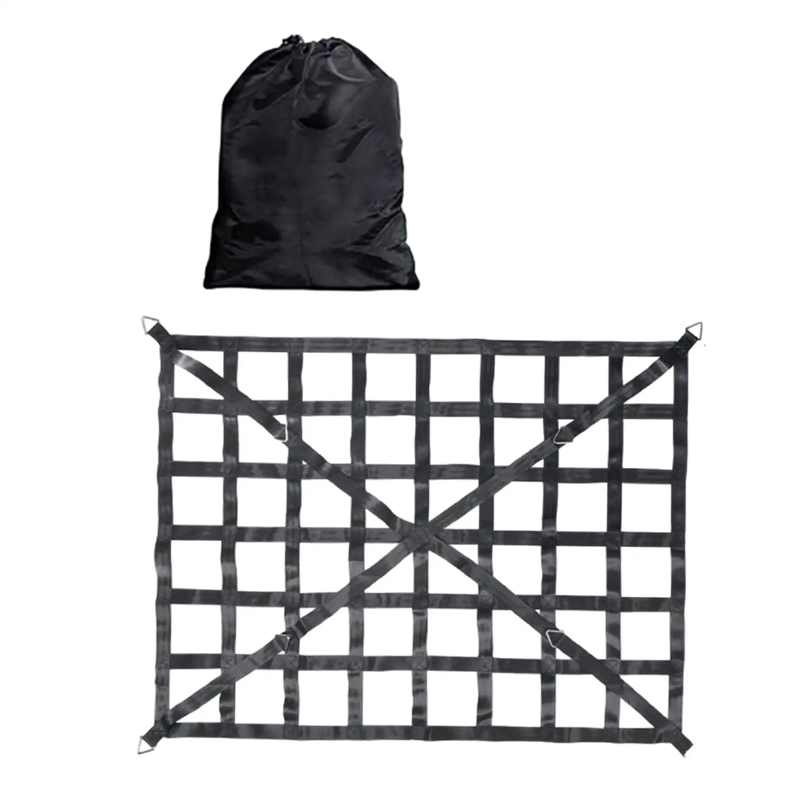 Frachtnetz für Pickup -LKW -Bett Hochelastische einfache Installationsschnallen Aufbewahrung Cargo Net for Pickup Truck Bed Highly Elastic Easy Installation Buckles Storage