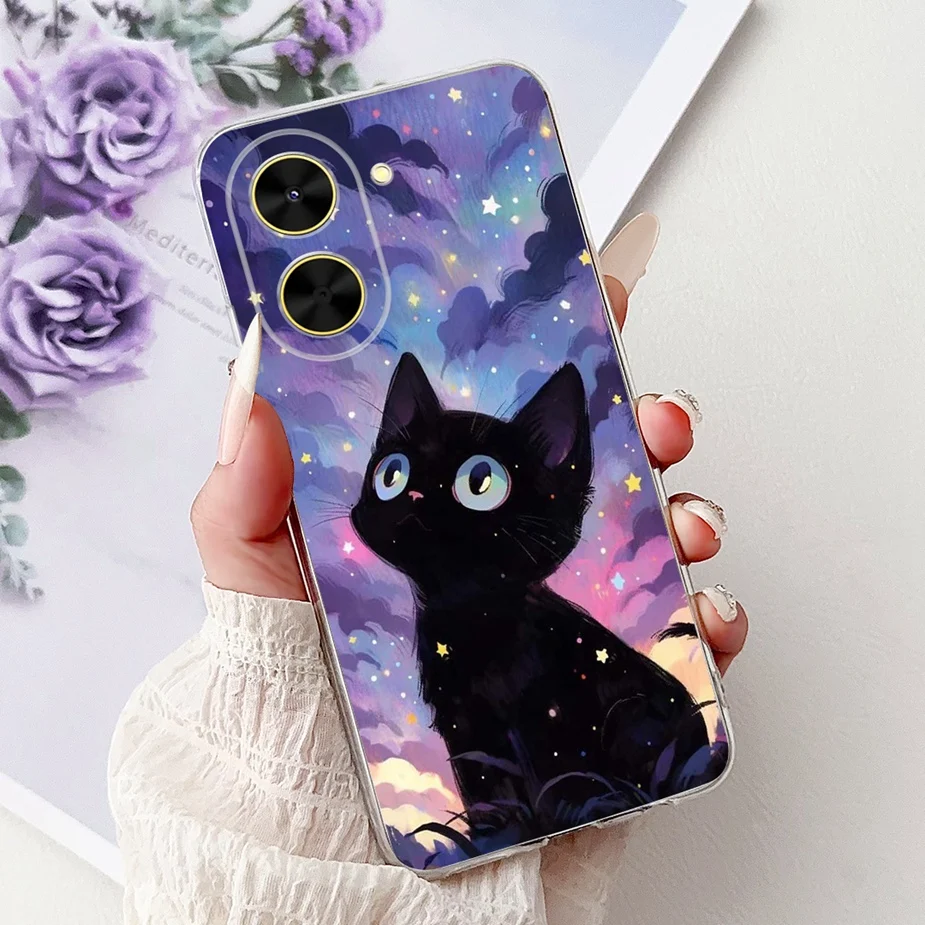 Luxury Painted Soft Silicone Phone Case - Artistic Design Cover