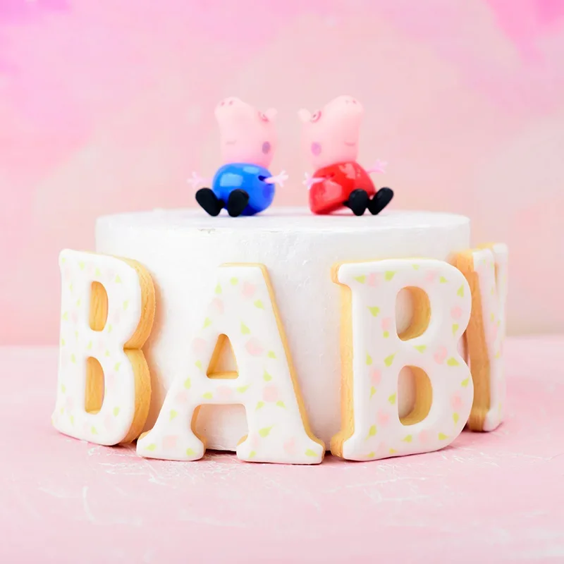 A-Z English Letter Cake Decoration Tools Large Alphabet Birthday Wedding Cake Biscuit Mould DIY Fondant Pastry Cookie Cutter cookie cutter baking mold cookie mould cookie printing mold fondant cutter baking decorating tools cookie maker press kit