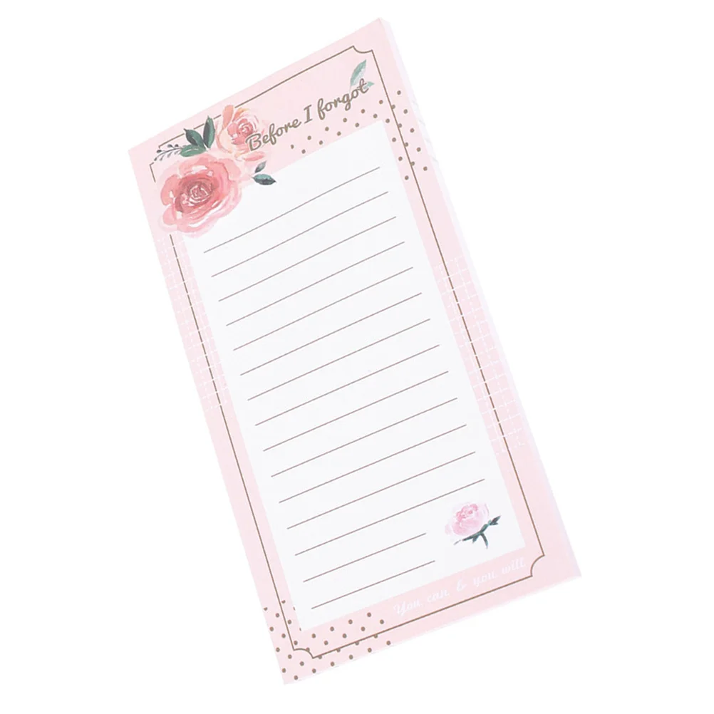 1 Book Grocery List Magnet Pad for Fridge Magnetic Memo Pad Convenient Magnetic Backing Notepad fridge magnet calendar housework reward table convenient chart chore notebook kids decorative child