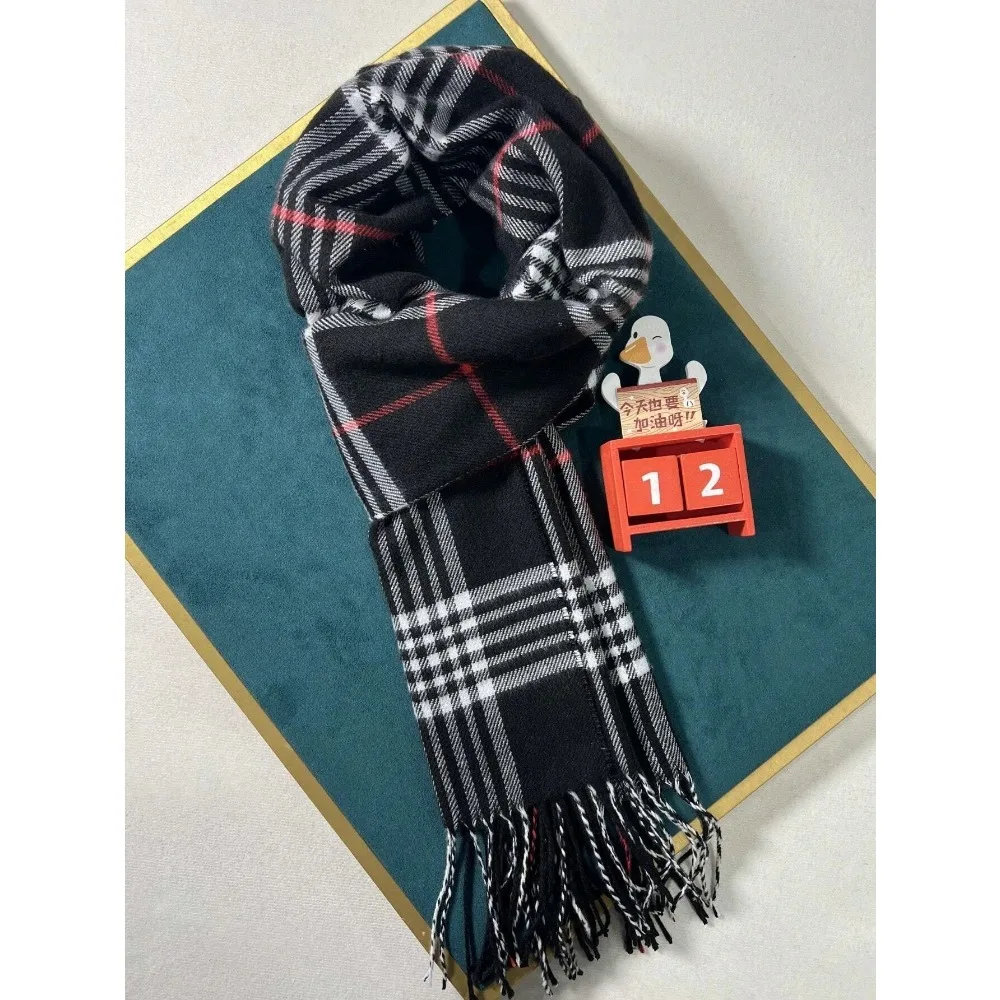 Cashmere Scarf for Women Men Winter Shawl Wrap 2025 Plaid