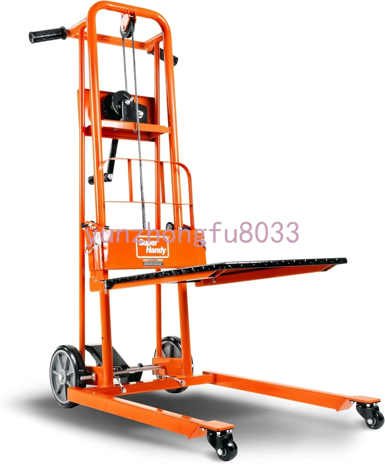 

Суперудобная подъемная лебедка, штабелер, тележка для поддонов, подъемный стол, вилочный подъемник, Макс. Подъем 330 фунтов 40 дюймов с колесами 8 дюймов