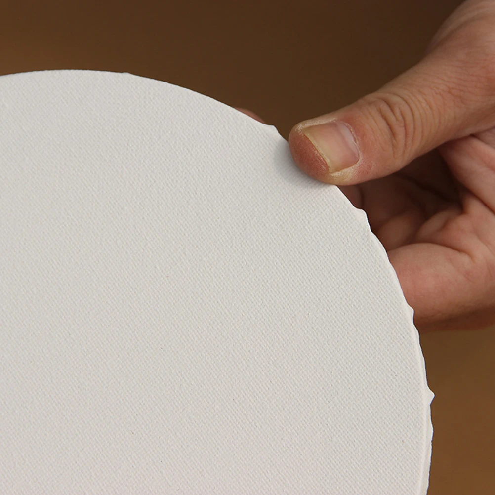 Blank Round Thick Stretched Canvas Frame Drawing Painting DIY Wooden Painting Frame Cotton Drawing Paintings Pictures Display